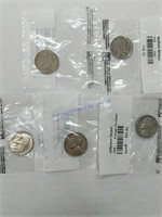 5 Assorted Nickels