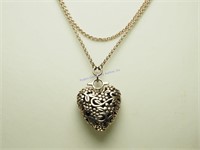 Sterling Silver Heartshaped Necklace