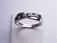 Sterling Silver Sapphire Ring