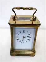 Matthew Norman London brass carriage clock