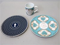 Royal Worcester porcelain plate & mug