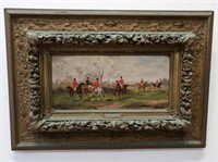 Robert Stone set four Hunting scene oil paintings