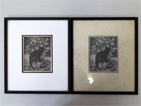 Lionel Lindsay framed prints The Witch 1924