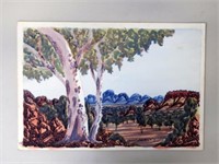 Arnulf Ebatarinja Central Australia watercolour