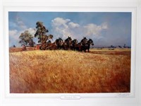 D'Arcy Doyle ltd edition prints Harvesting Wheat
