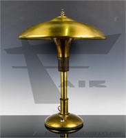 Important Early Modernist Brass MCM Table Lamp