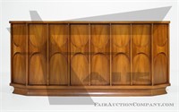 Kent Coffey Walnut and Rosewood Credenza