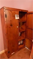 PINE CABINET 54.5 X 30.5 X 13 IN