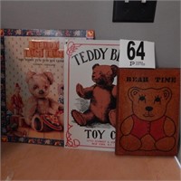 THREE TEDDY BEAR THEMED SIGNS TWO METAL AND ONE