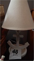 WOODEN LAMP WITH ANCHOR DESIGN 20 IN (MATCHES 41)