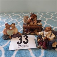 THREE BOYDS BEARS AND FRIENDS COLLECTIBLE FIGURES