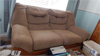 CORDUROY UPHOLSTERED LOVE SEAT 68 IN