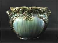 Large Handled Majolica Vase, Urn