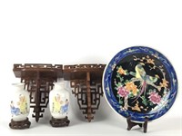 Japanese Plate, Asian Shelves & Vases