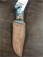 Indian Made Inlaid Turquoise Knife