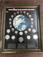 25 Coins Under Glass