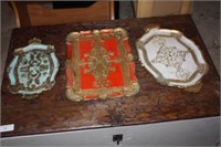 3 Vintage Serving Trays