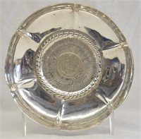 Peruvian Sterling Bowl w/ 1923 Coin Inlayed