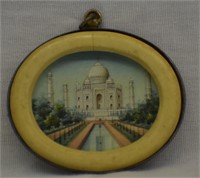 1924 Taj Mahal Souvenir Miniature Painting