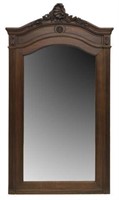 FRENCH LOUIS XV STYLE CARVED BEVELED WALL MIRROR