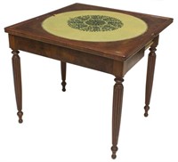 FRENCH LOUIS PHILIPPE WALNUT GAME TABLE