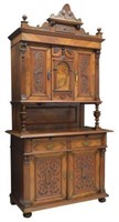 RENAISSANCE REVIVAL MAHOGANY CUPBOARD, 19TH C.