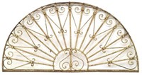 LARGE ANTIQUE IRON ARCHITECTURAL TRANSOM