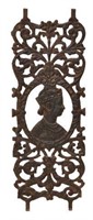 ARCHITECTURAL FIGURAL SCROLL IRON PANEL