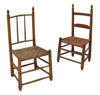 (2) AMERICAN PRIMITIVE SHAKER STYLE SIDE CHAIRS