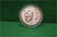 rare Key Date 2001 Chines 1 oz. Silver Panda