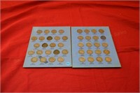 (38) Buffalo Nickels in 2 album pages