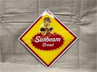 Enamel Sunbeam Bread Sign - 12" x 12"