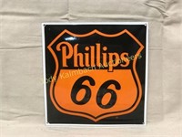 Phillips 66 Enamel Sign - 12" x 12"