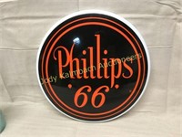 Phillips 66 Enamel Sign - Round