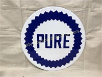 Pure Metal Advertising Sign - Round 23"