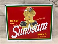 Enamel Sunbeam Bread Sign - 13" x 16"