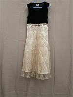 Perfectly Dressed Black & Gold Dress- Girls Size