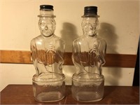 Pair of Vintage Lincoln Bank bottles