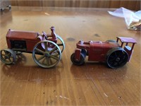 Pair of Pre-War Tootsietoy Tractors