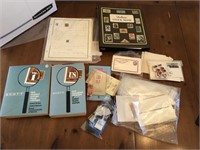 Large collection of stamps, books ++