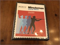 The minuteman stamp album w/ rare stamps