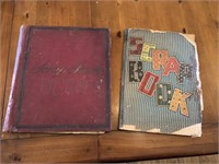Pair of very early scrap books