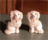 Early Pair of Staffordshire PV England Poodles