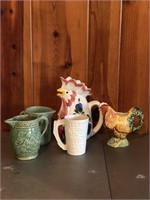 (5) Pottery pitchers