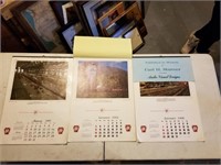 Lot of 6 Pennsylvania Railroad Calendars