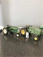 Qty 2 Ertl tractors, Oliver & John Deere