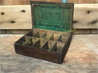 Herschel Mfg Co finger jointed hardware box