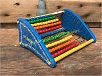 Vintage wooden Playskool childs abacus