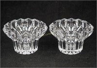 Premium 2" Leaded Crystal Glass Candle Holder