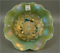 Northwood Aqua Opal Three Fruits Medallion 8